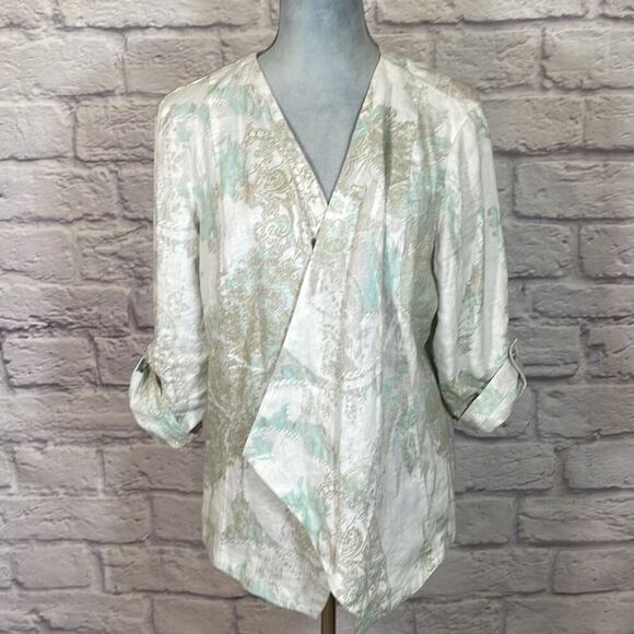 Chico’s Linen blazer jacket - Picture 3 of 8